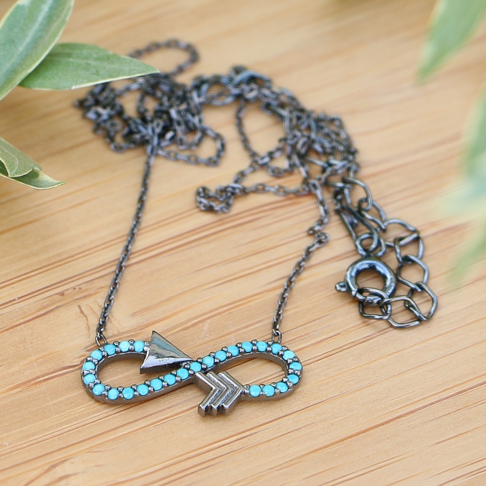 Sterling Silver Infinity Crossbow Love Symbols - Picture 5 of 8